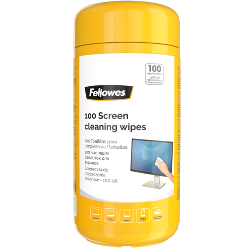 100 screen cleaning wipes
